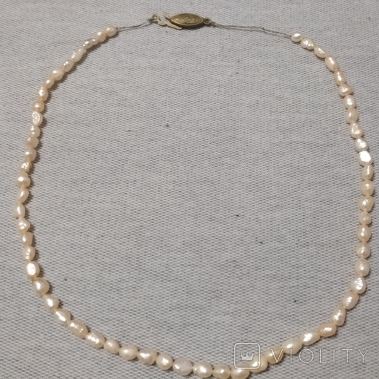 Chain of river pearls with a brand., photo number 2