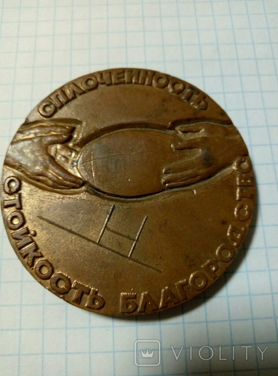 Медаль Киевский регбийный клуб Авиатор 1963, photo number 4