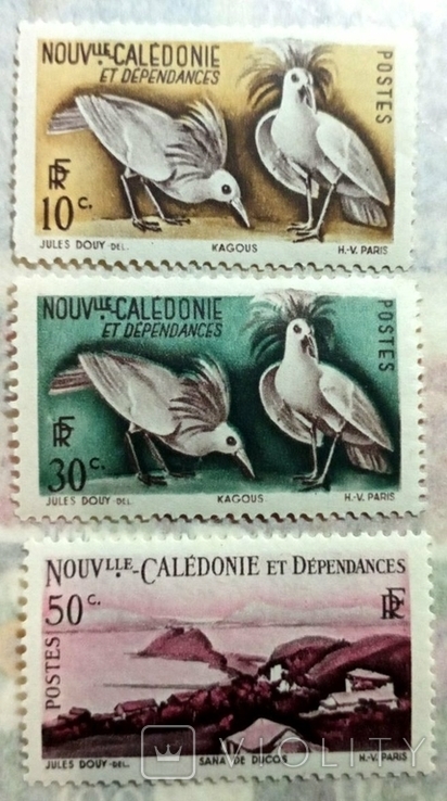 1948 New Caledonia birds