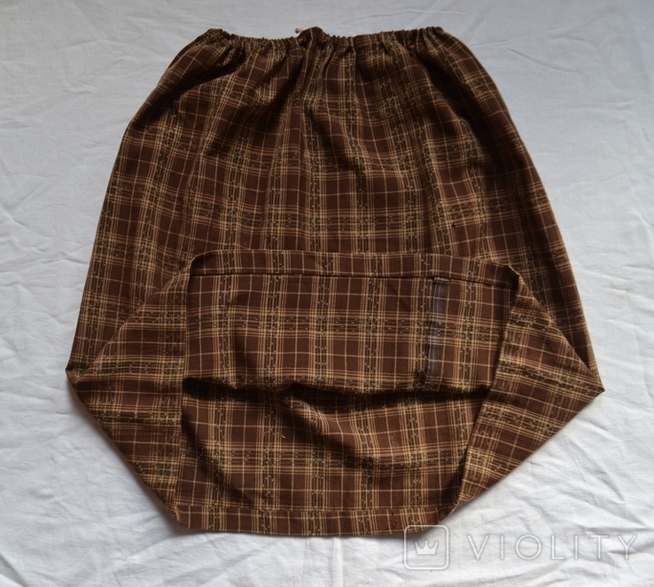 Old Ukrainian skirt, skirt. Length 65 cm. In the belt 30-63 cm. No. 2, photo number 4