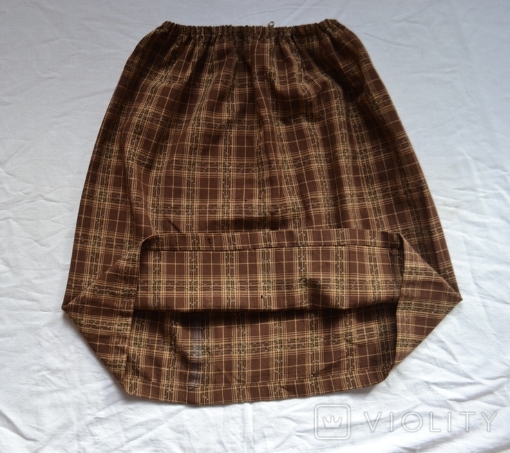 Old Ukrainian skirt, skirt. Length 65 cm. In the belt 30-63 cm. No. 2, photo number 6