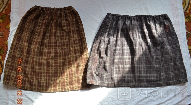 Old Ukrainian skirt, skirt. Length 65 cm. In the belt 30-63 cm. No. 2, photo number 13