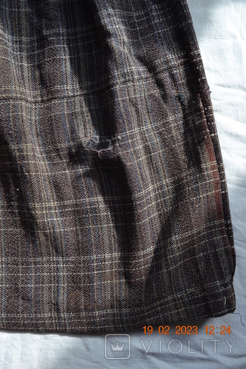 Old Ukrainian skirt, skirt. Length 57 cm. In the belt 47 cm. No. 3, photo number 8