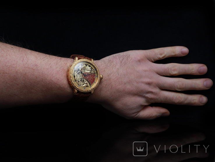 Вінтажний годинник скелетон Wаndolec з механізмом International Watch Company IWC Swiss, фото №13