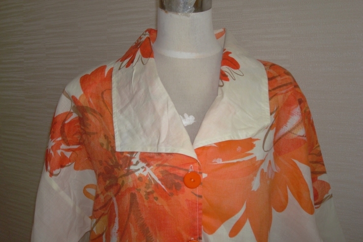 ML original Льняной Стильный пиджак женский в цветочный принт Германия, numer zdjęcia 6