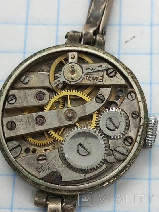 Women's silver Swiss watch