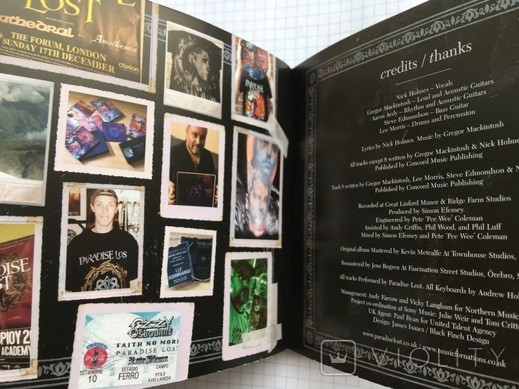 Два диска PARADISE LOST DRACONIAN TIMES - 25th Anniversary Edition (2CD) Sony music 2020, photo number 12