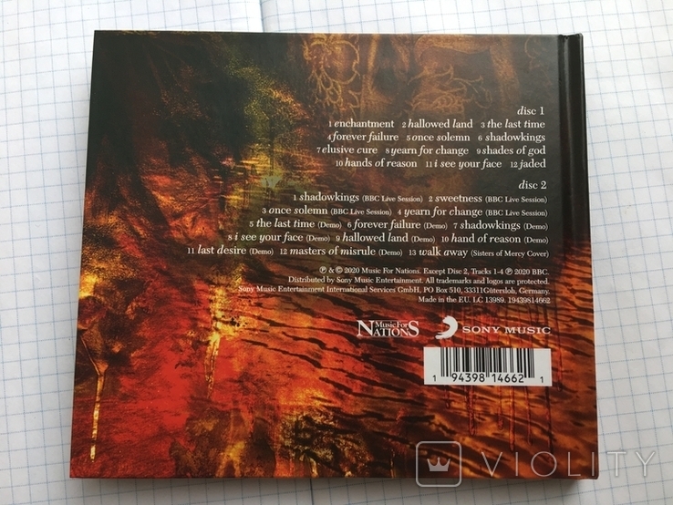 Два диска Paradise Lost - Draconian Times 25th Anniversary Edition (2CD) Sony music 2020 №, photo number 13