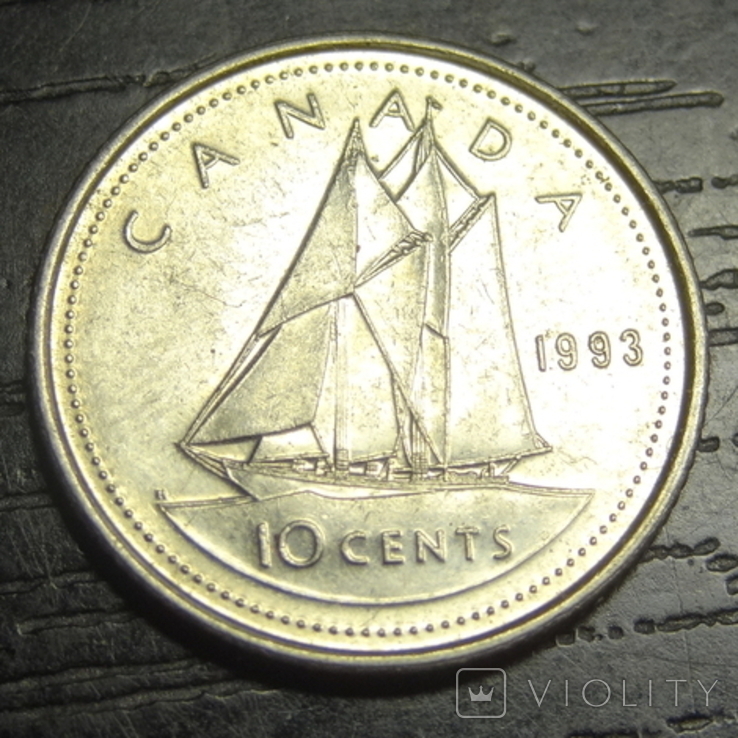 10 центів Канада 1993, фото №2