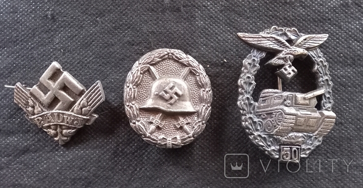 6 наград и знаков 1918-1945 вермахта. Реплики, фото №3