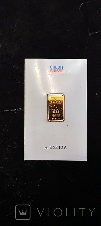 Золото слиток 5 грамм (Credit Suisse)