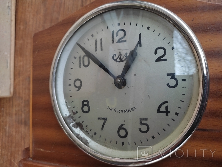 Vintage. Desktop clock SCHZ. USSR. 63g, photo number 9