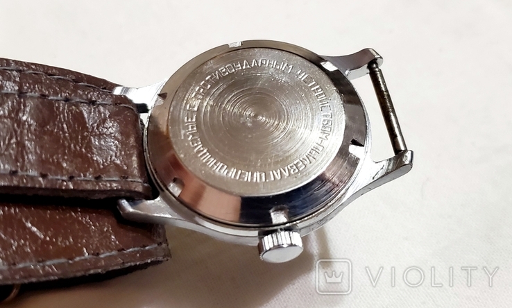 Переможний годинник з CSS на 15 каменях з зупинкоюсекунди 1МЧЗ імені Кірова СРСР, фото №7