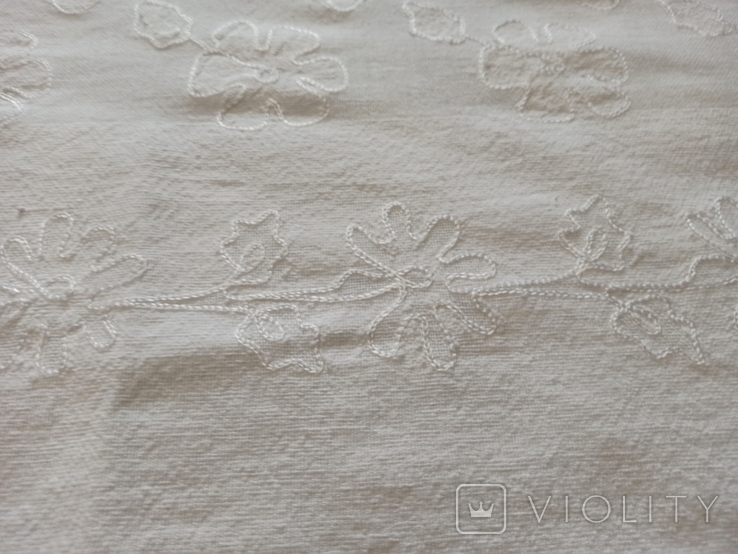 Tablecloth embroidered linen, photo number 7