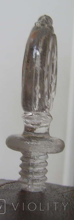Стеклянная пробка от бутылки (с резьбой) №14, фото №3