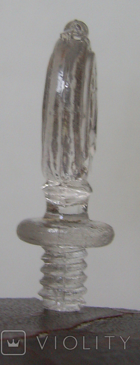 Стеклянная пробка от бутылки (с резьбой) №14, фото №5