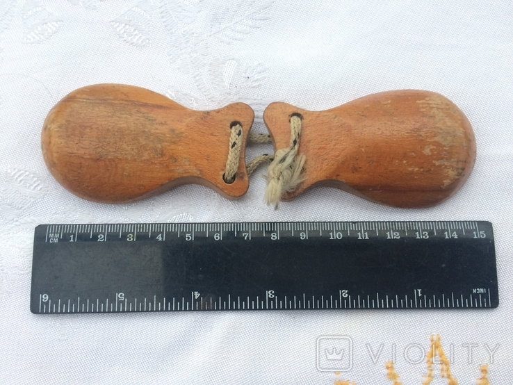 32.2. Wooden castanets, early 1960s, photo number 5
