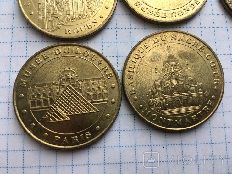 10 памятных медалей Нотр -Дам де Пари и Эйфелева башня, фото №6