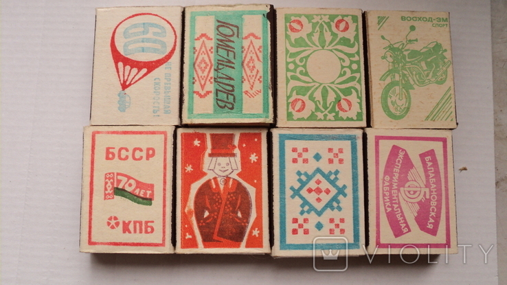 Matches of the USSR, 8 pieces, ideal, DIFFERENT, photo number 2