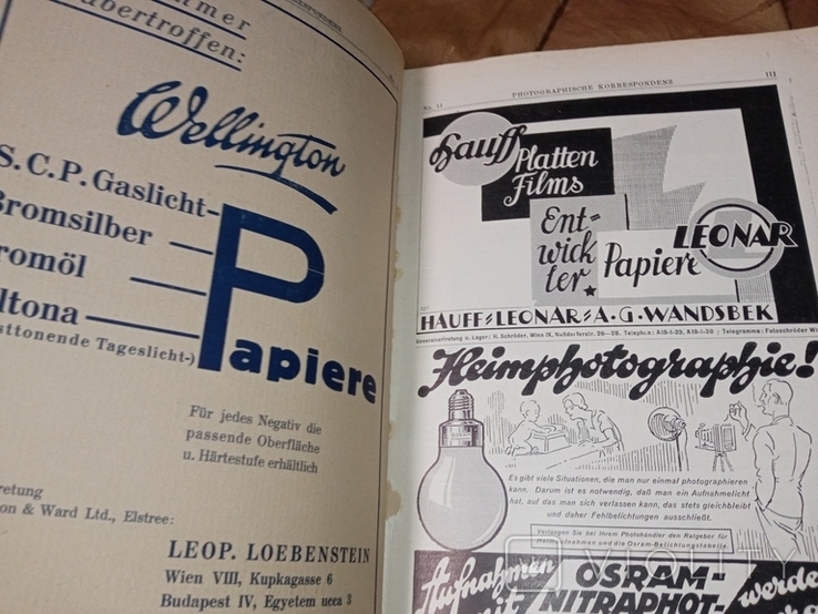 1929 779 Фотографическая переписка Фото Реклама на немецком, фото №3