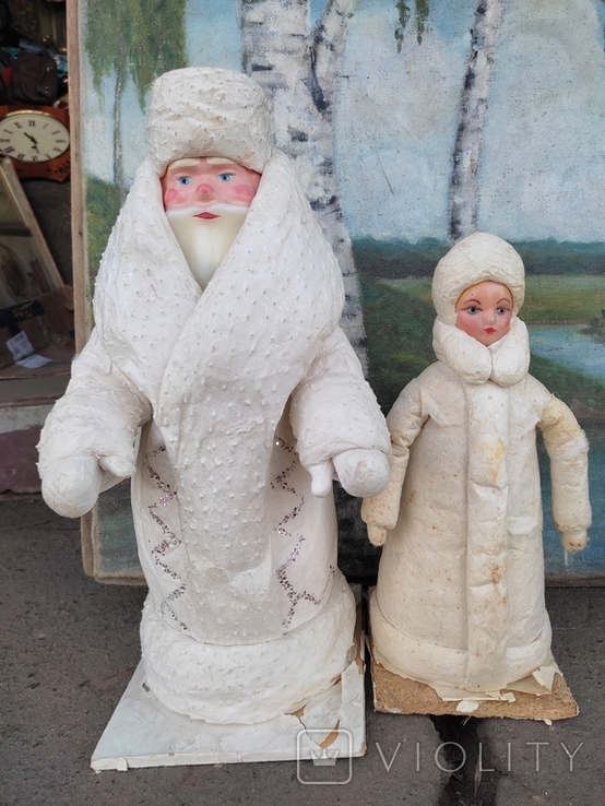 Vintage. Santa Claus and the Snow Maiden. USSR., photo number 2