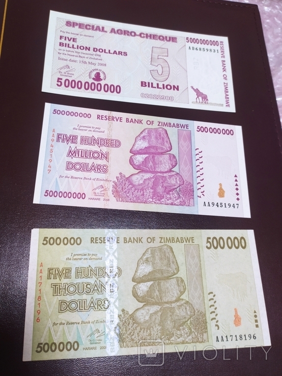 5 billion, 500 million and 500 thousand dollars Zimbabwe 2008, photo number 2
