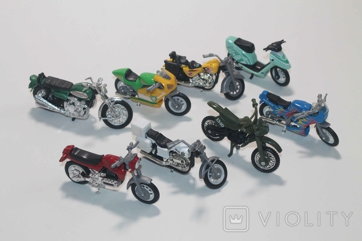 Колекція моделей мотоцилів 8 штук, фото №2