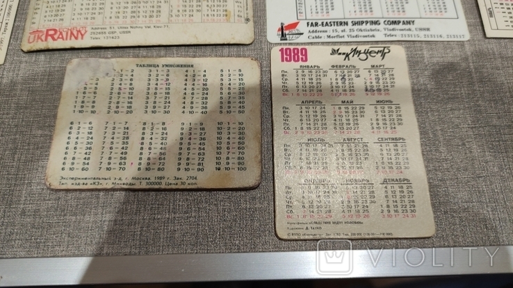 Календарики времен СССР 28 шт. Стерео календарики - 2 шт, photo number 11