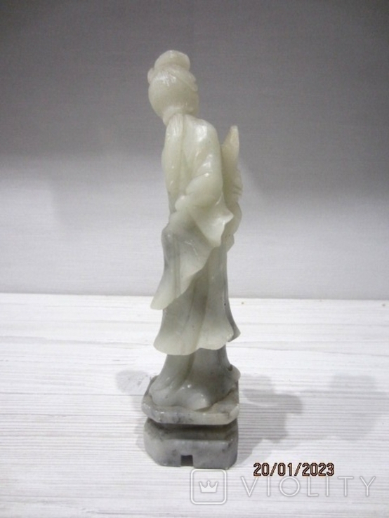 Vintage figurine geisha jade jade 326 gr, photo number 4