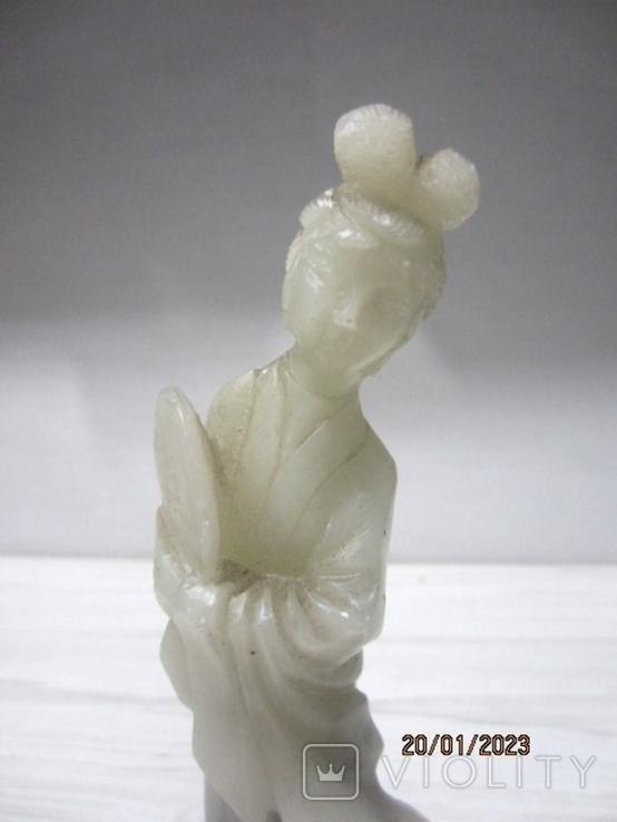 Vintage figurine geisha jade jade 326 gr, photo number 5