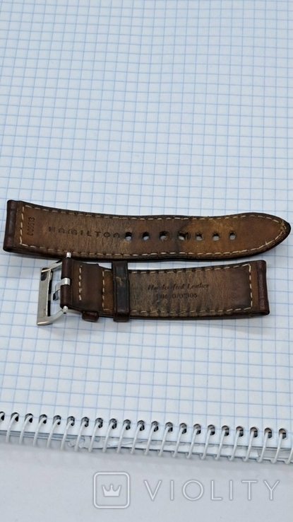 Genuine leather belt Hamilton Pilot original, photo number 7