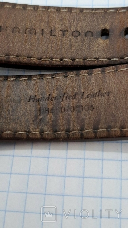 Genuine leather belt Hamilton Pilot original, photo number 8