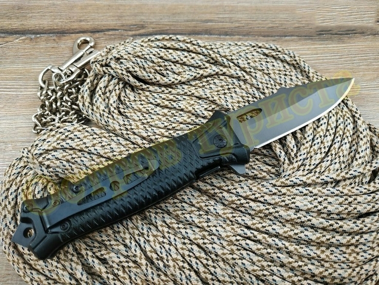 Складной тактический нож Buck T-23 Black реплика, numer zdjęcia 6