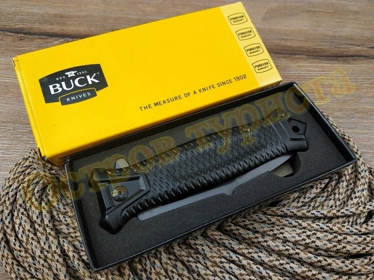 Складной тактический нож Buck T-23 Black реплика, photo number 11