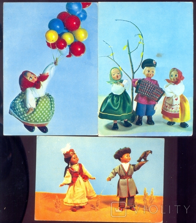 Открытки СССР.Куклы 70-е гг (24 шт), фото №5