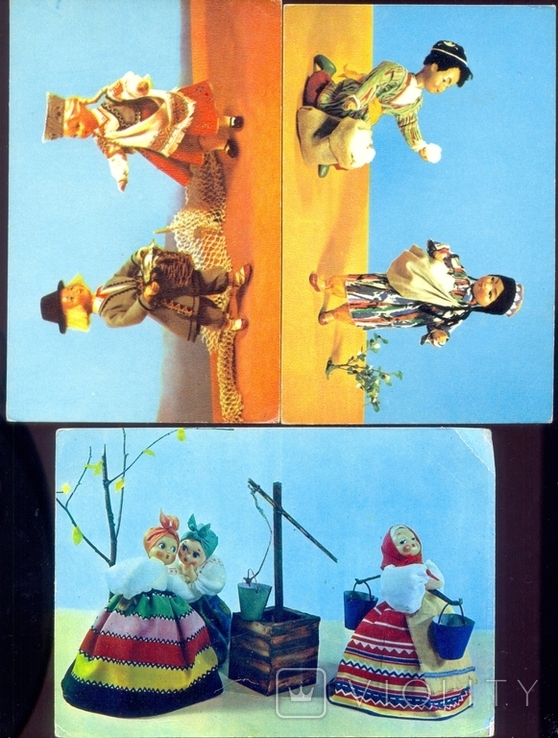Открытки СССР.Куклы 70-е гг (24 шт), фото №6