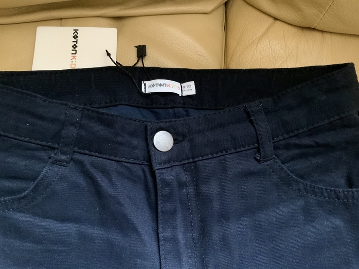 Брюки джинсы чёрные теплые Koton, 9-10 лет, пуловер-подарок, фото №4