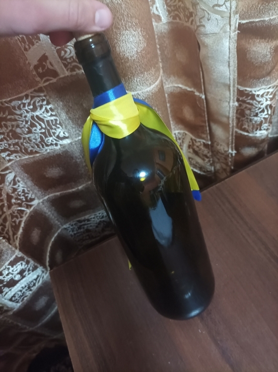 Пляшка для спиртних напоїв підходить під подарунок з патріотичним малюнком, photo number 2