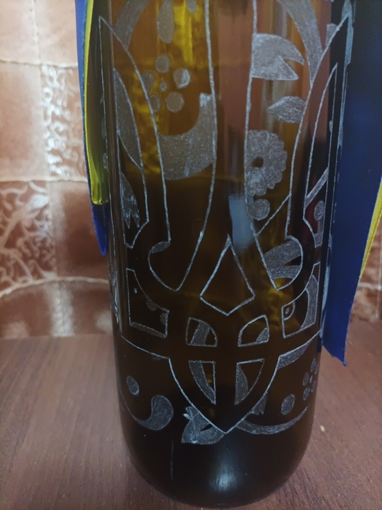 Пляшка для спиртних напоїв підходить під подарунок з патріотичним малюнком, photo number 4