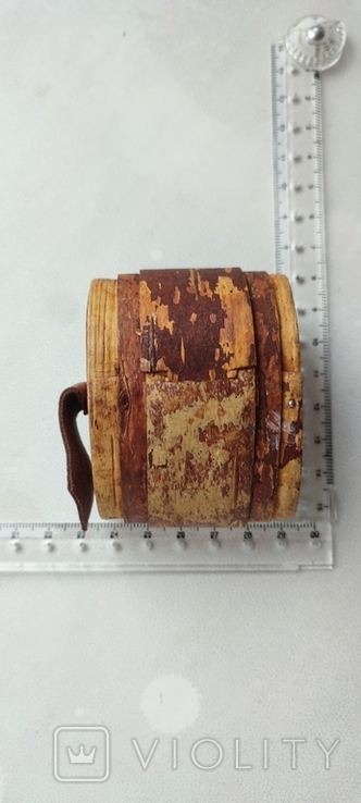 Старинная табакерка ( туесок ) из бересты, фото №4