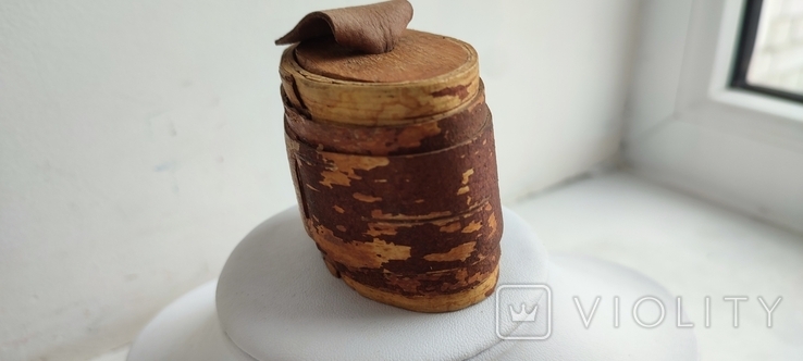 Старинная табакерка ( туесок ) из бересты, фото №10