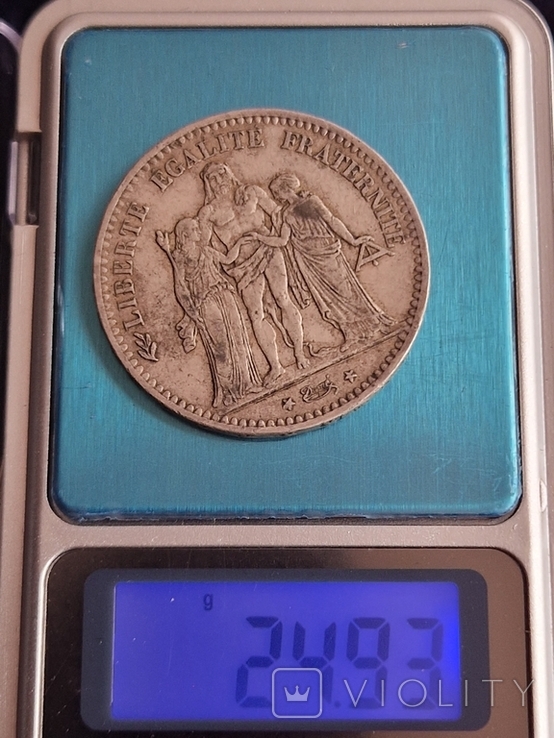 5 франков 1876, photo number 5
