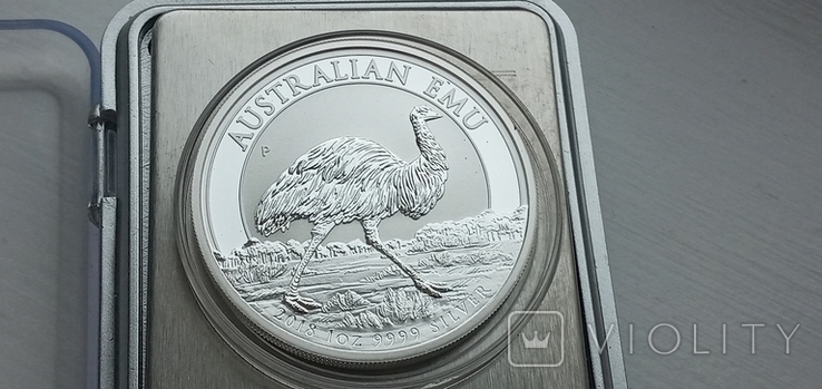 Срібна монета Австралії 2018р. 9999 проба., фото №2