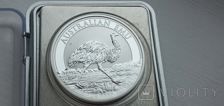 Срібна монета Австралії 2018р. 9999 проба., фото №3