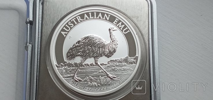 Срібна монета Австралії 2018р. 9999 проба., фото №4