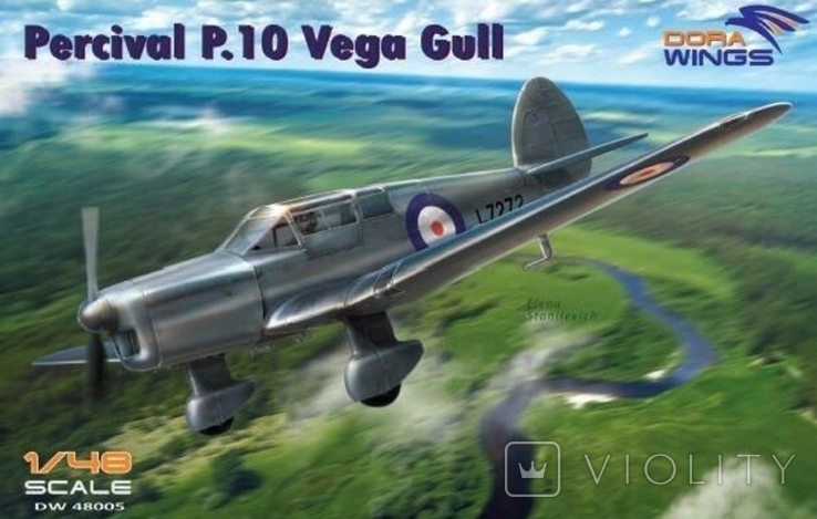 Dora Wings 48005 - Percival P.10 Vega Gull (military service) 1/48