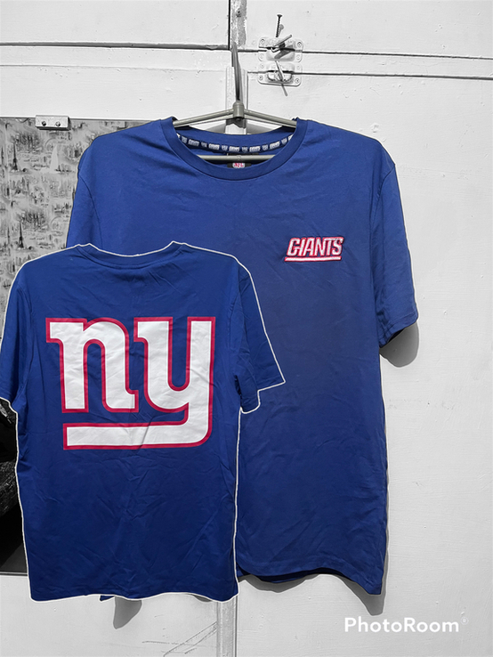NFL team apparel new york giants футболка мужская XXL синяя NY Logo, фото №2