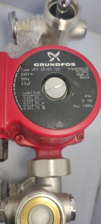 Циркуляційний насос Grundfos UPS25-60 130 + обвіс, фото №4