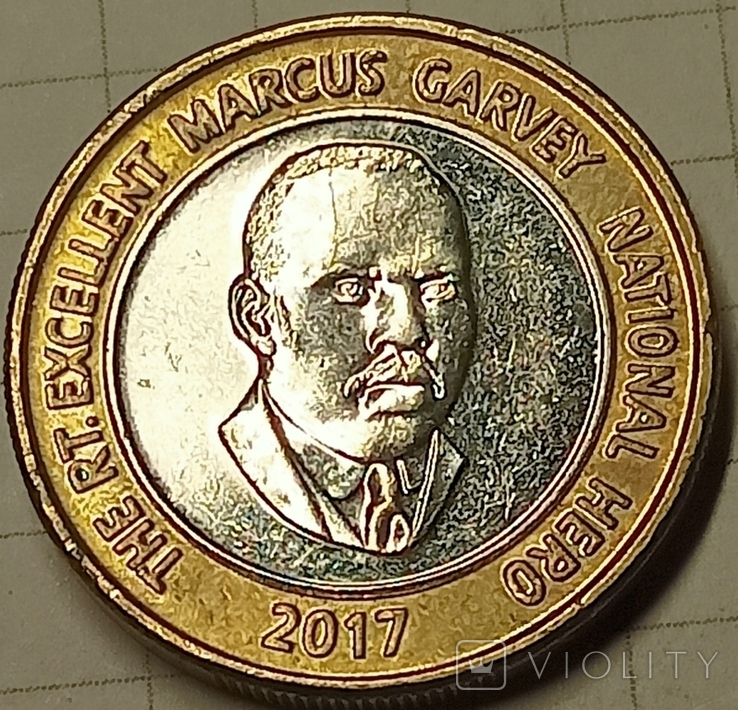 Ямайка 20 долларов 2017, фото №2