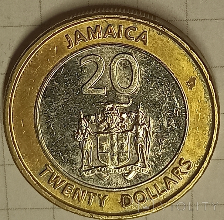 Ямайка 20 долларов 2017, фото №3
